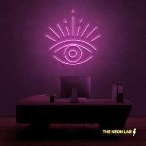Seeing Eye Spiritual Neon Sign for bedroom, cafe, studio, home, bar, restaurant, office living room