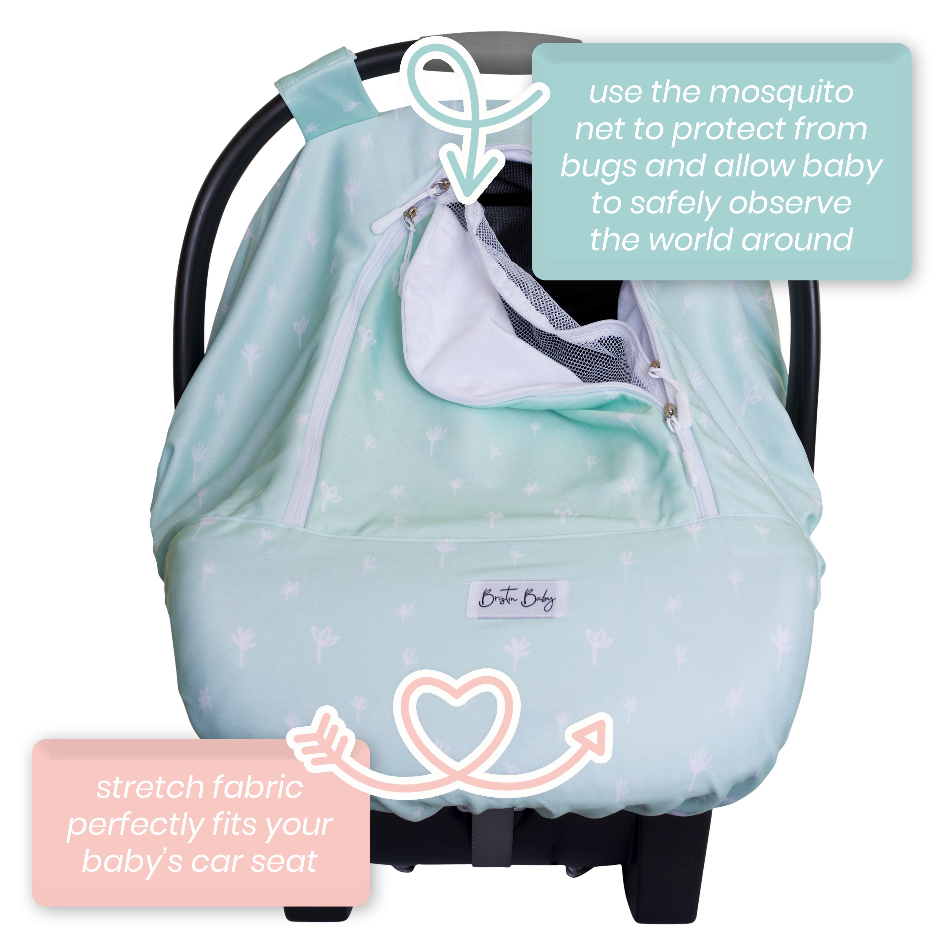 Bristin Baby Car Seat Canopy Stroller Covers for Infant Boy Etsy