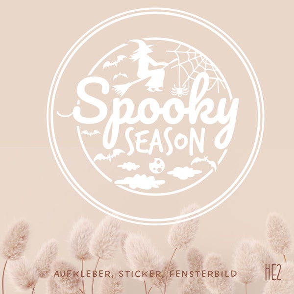 Fensterbild Aufkleber Spooky Season Halloween