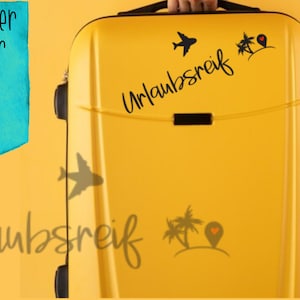 Autocollant autocollant prêt pour les vacances, pour valise, voiture, voyage
