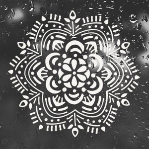Autocollants en vinyle, image de fenêtre mandala xxl
