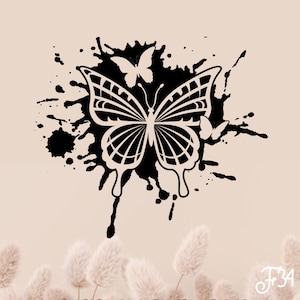 Window Sticker Butterflies Splatter
