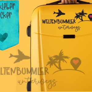 Autocollant autocollant globe-trotters en déplacement, pour valises, voitures, voyages