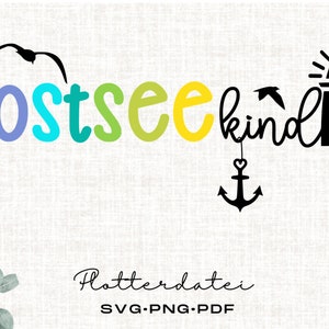 Svg plotter file Ostseekind Baltic Sea vacation