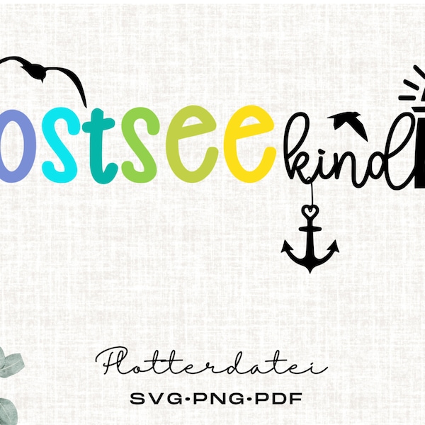 Svg plotter file Ostseekind Ostsee Urlaub