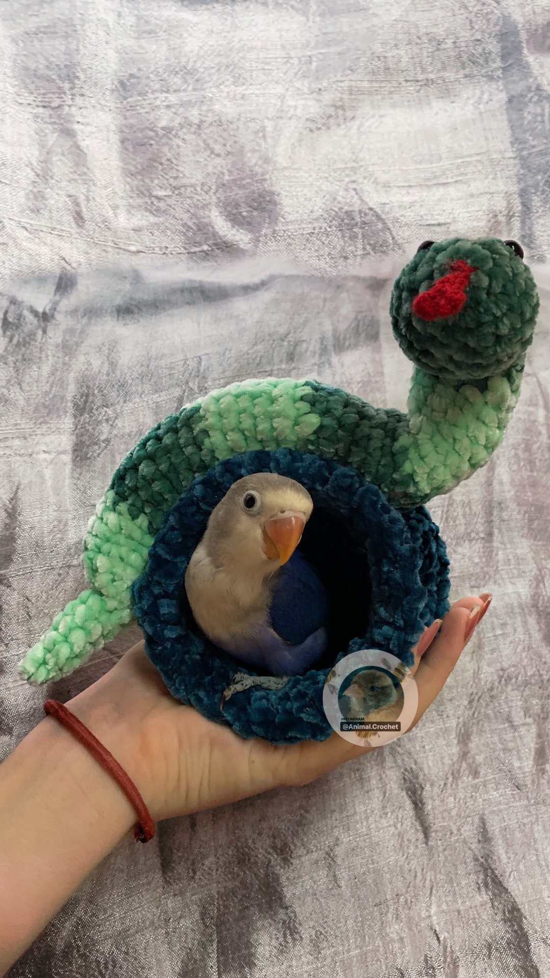 Bed for Small Birds, Lovebirds, Canaries, Parakeets, Cage Decoration