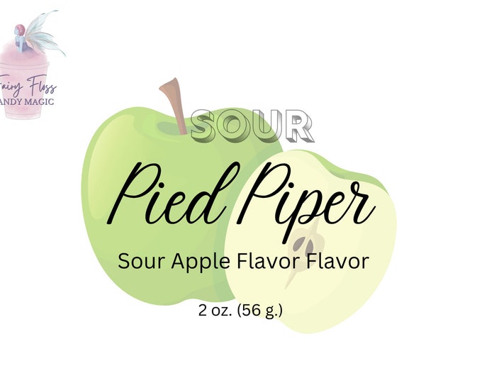 Pied Piper (sour green apple) Fairy Floss Cotton Candy Treat