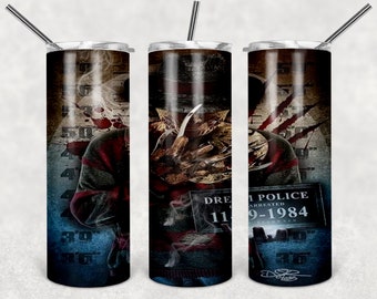 Freddy Kruger Tumbler digital download sublimation file