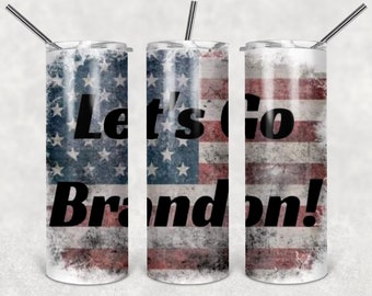 Let's Go Brandon Vintage look Tumbler digital download sublimation file