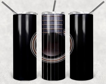 20oz  Guitar Tumbler digital download sublimation file