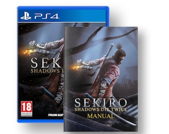 Sekiro: Shadows Die Twice Manual PS4 -  PlayStation Instruction Manual (Unofficial) - Perfect for video game collectors and Elden Ring fans!