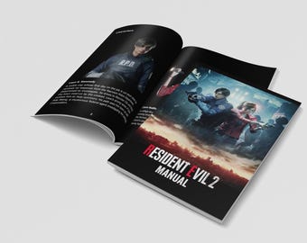 Resident Evil 2 Remake PS4 PS5 Manual - PlayStation Instruction Manual (Unofficial) - Perfect for video game collectors!