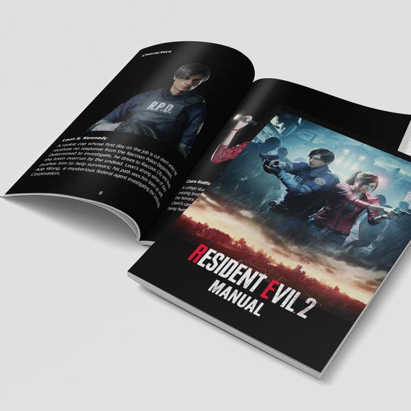 バイオハザード2リメイク PS4 PS5 マニュアル - PlayStation取扱説明書（非公式） - ビデオゲームコレクターに最適！