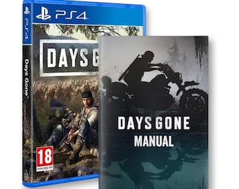 Days Gone Manual PS4 -  PlayStation Instruction Manual (Unofficial) - Perfect for video game collectors!