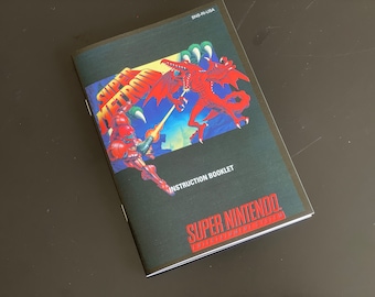 Super Metroid SNES Manual  (Unofficial reproduction)