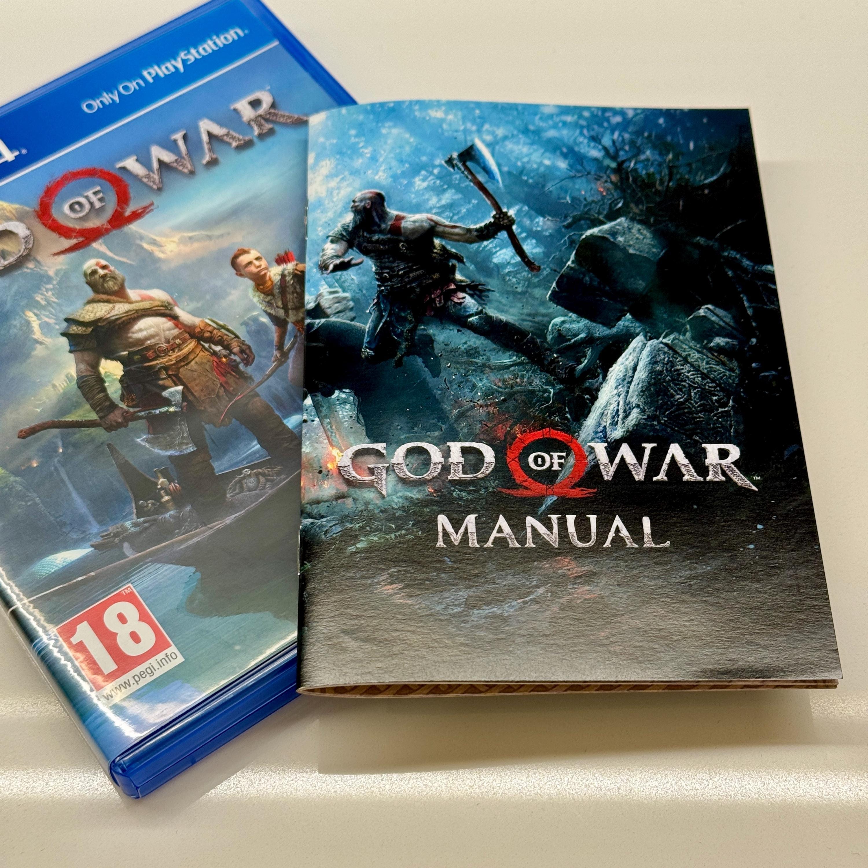 God of War (2018) PS4 Manual - Playstation Instruction Manual