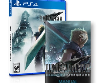 Final Fantasy VII Remake Intergrade Manual PS5 / PS4 Instruction Manual PlayStation (Unofficial) - Perfect for video game collectors!