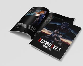 Resident Evil 3 Remake PS4 PS5 Manual - PlayStation Instruction Manual (Unofficial) - Perfect for video game collectors!