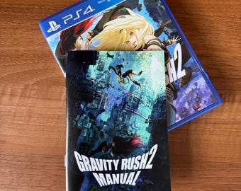 Gravity Rush 2 PS4 Manual - PlayStation Instruction Manual (Unofficial) - Perfect for video game collectors!