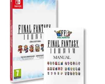Final Fantasy Pixel Collection Manual Nintendo Switch - Instruction Manual (Unofficial) - FF 1-6 - Perfect for video game collectors!