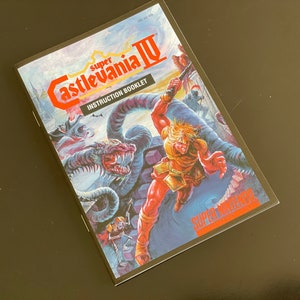 Super Castlevania IV SNES Manual  (Unofficial reproduction)