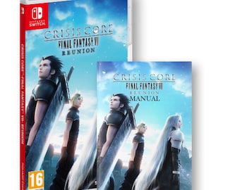 Crisis Core Final Fantasy VII Reunion Manual Nintendo Switch - Instruction Manual (Unofficial) - FFVII - Perfect for video game collectors!