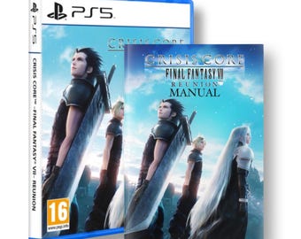 Crisis Core: Final Fantasy VII Manual PS5 and PS4 -  PlayStation Instruction Manual (Unofficial) - Perfect for video game collectors!
