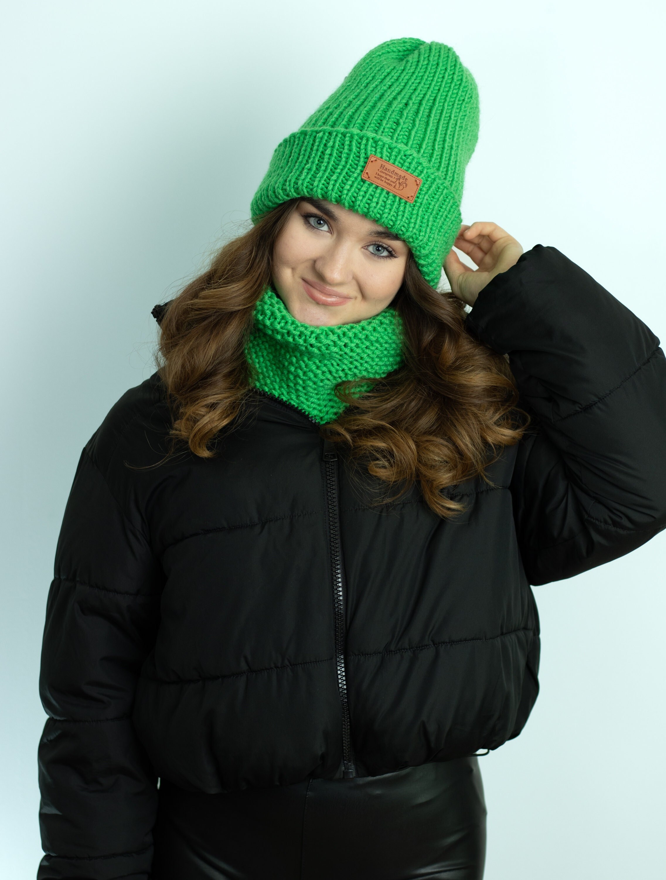 Peppa Pig Wintermütze Und Handschuhe Set - Grünes Kinder Set