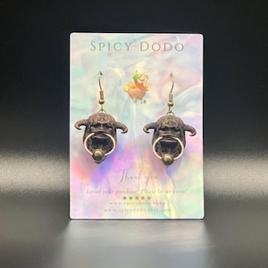Labyrinth Inspired Ludo Earrings - Hand painted, Hypoallergenic,  & Lightweight