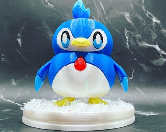 Palworld Pengullet Pal Figure with Snowy Display Stand
