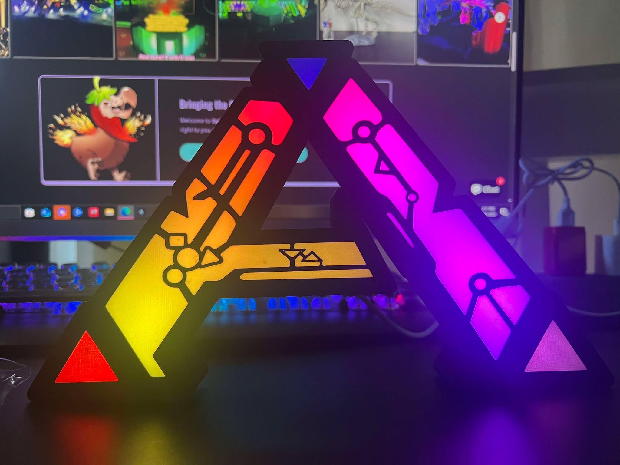 ARK Survival Evolved 3D LED Light Box – RGB Gaming Sign, Bluetooth ...