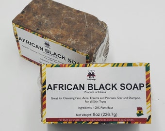 Organic African Black Soap - 8oz