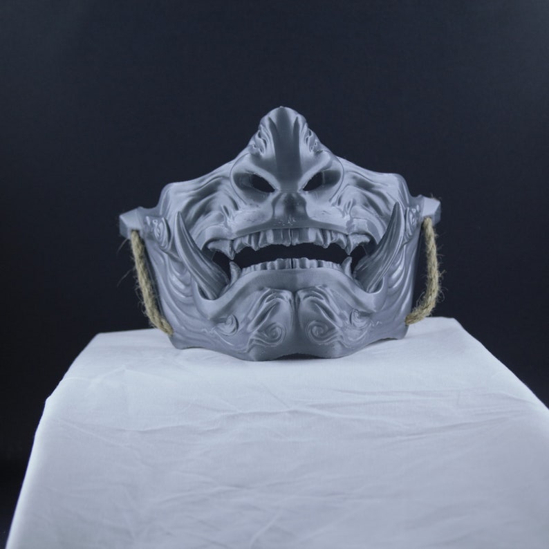 Ghost of Tsushima Mask V1 Samurai Mask Oni Mask Mempo Etsy
