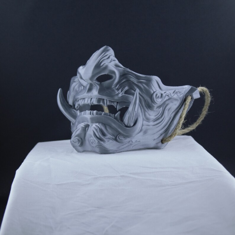 Ghost of Tsushima Mask V1 Samurai Mask Oni Mask Mempo Etsy