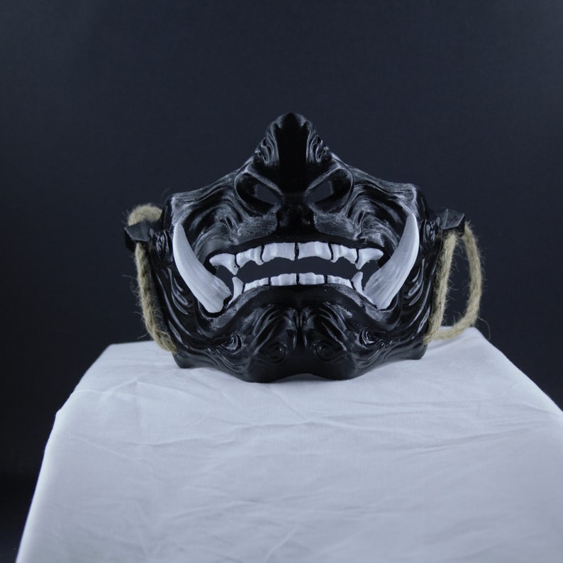 Ghost of Tsushima Mask V1 Samurai Mask Oni Mask Mempo Etsy