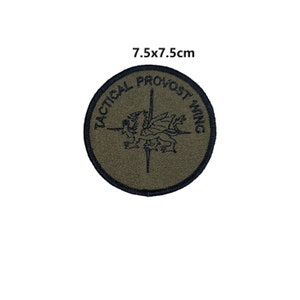 RAF Police Tactical Provost Wing Military UK Embroidered Badge Sew On Patch Jacket Jeans Leather Applique 1344
