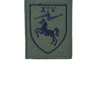 British Royal Army 14TH Signal Regiment Trf Subdued Sew On Patch Arm Jeans N1299