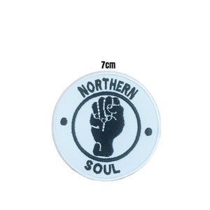 Northern Soul Quality Embroidered Patch Badge Sew/Iron On Make Transfer Jeans Bag Jacket 304