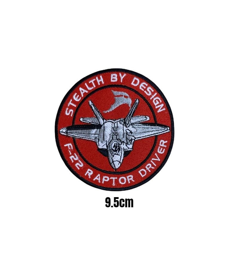 US AIR FORCE F-22 Raptor Fighter Jet Plane Embroidered Iron