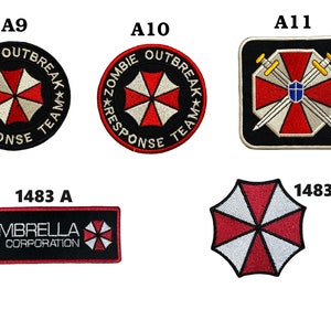 Umbrella Corporation Movie Logo Bestickter Aufnäher Zum Aufbügeln
