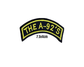 The A-92s Riders Bikers Shoulder Banner Embroidered Patch Badge Sew/Iron On Jacket Jeans Bags 601