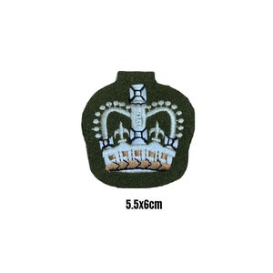 Army Platoon Sergeant Major Traditional Felt MTP Rank Patch Badge, WO2 Sergeant Major Sew On 760