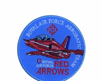 Royal Air Force Red Arrows RAF Spitfire Army Embroidered Patch Badge Sew/Iron On 166