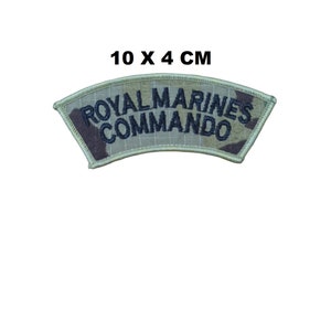 British Uk Army Royal Marines Commando Arm Chest Sew On Patch Jeans Leather 1281