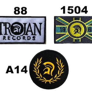 Toppa Ricamata Ska Trojan Records - Motivo Musica 2tone Punk Reggae, Per  Giacche E Zaini, In Tessuto Patch SKA