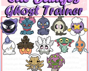 Ghost Type PKMN Trainer Twitch/Discord Sub Badges