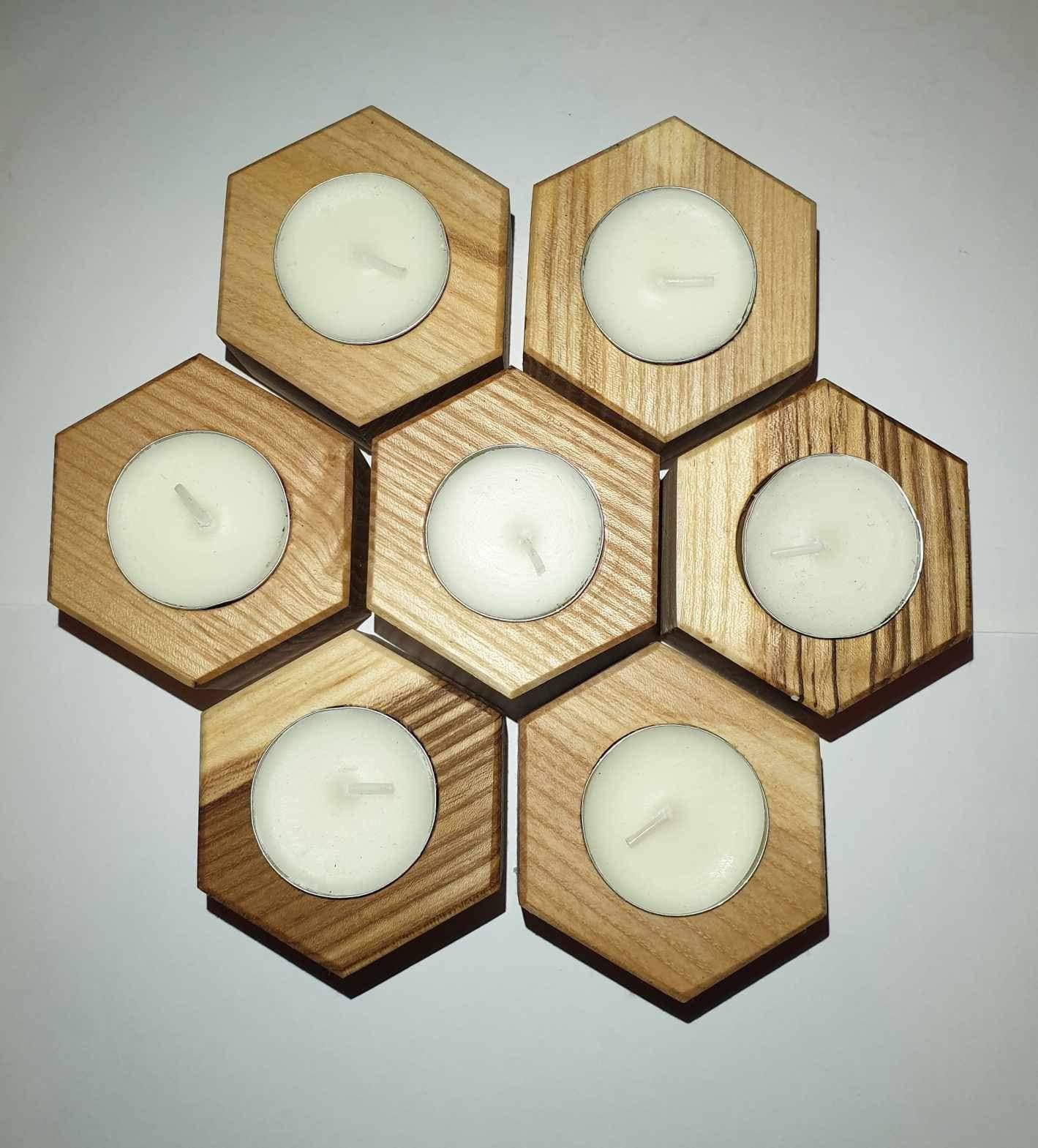 Hexagon tea sales light holder