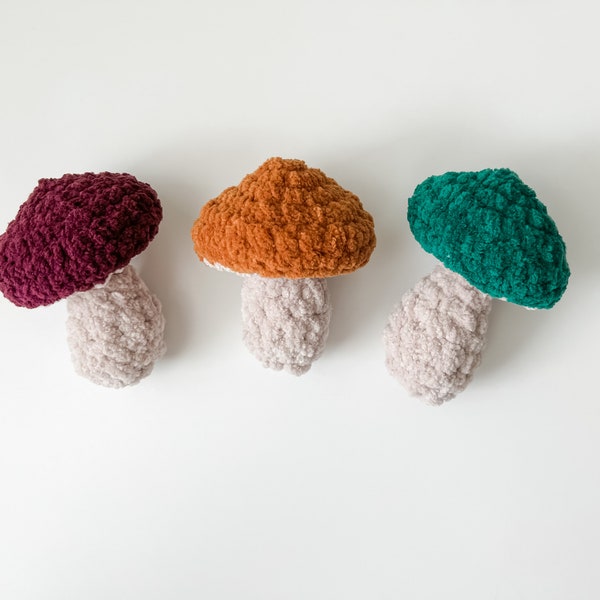 Mushroom Baby Toy | Mushroom Plushie | Mushroom Rattle | Mini Mushroom | Crochet Mushroom | Boho Nursery | Boho Baby Shower Gift | Custom
