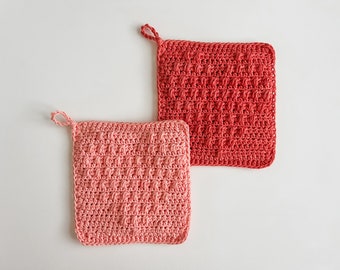 Puff Heart Pot Holder | Ready to Ship | Crochet Trivet | Valentine's Pot Holder | Valentine's Hot Pad | Heart Hot Pad | Valentine's Gift
