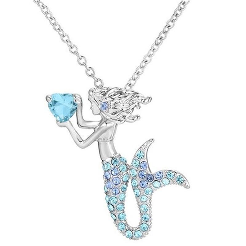 Diamond mermaid sales necklace